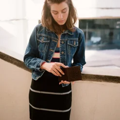 Adon Portfel, Brazowy Wzor Krokodyla