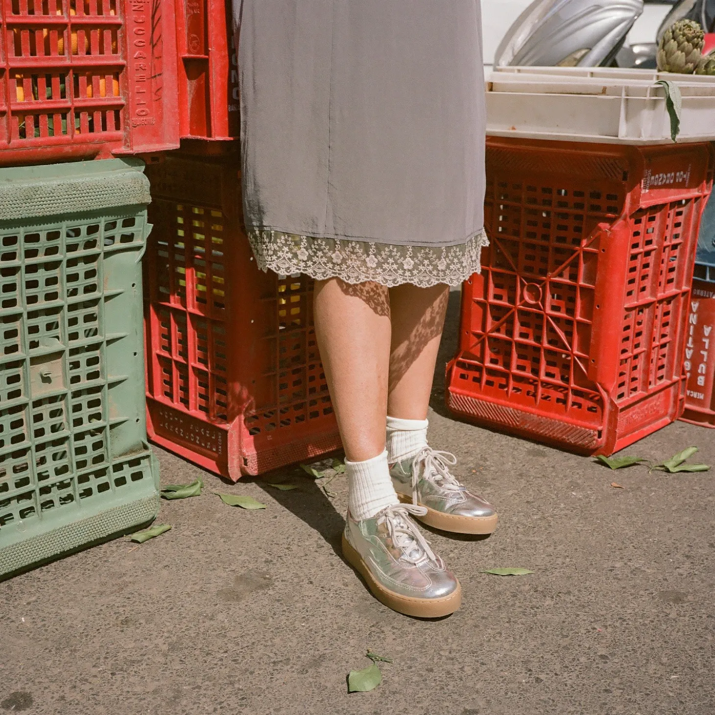 Aluf Sneakersy, Srebrny