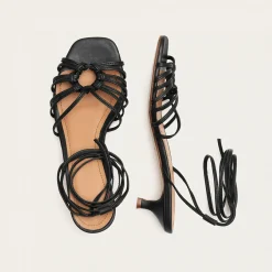 Amfi Kitten Sandaly, Czarny