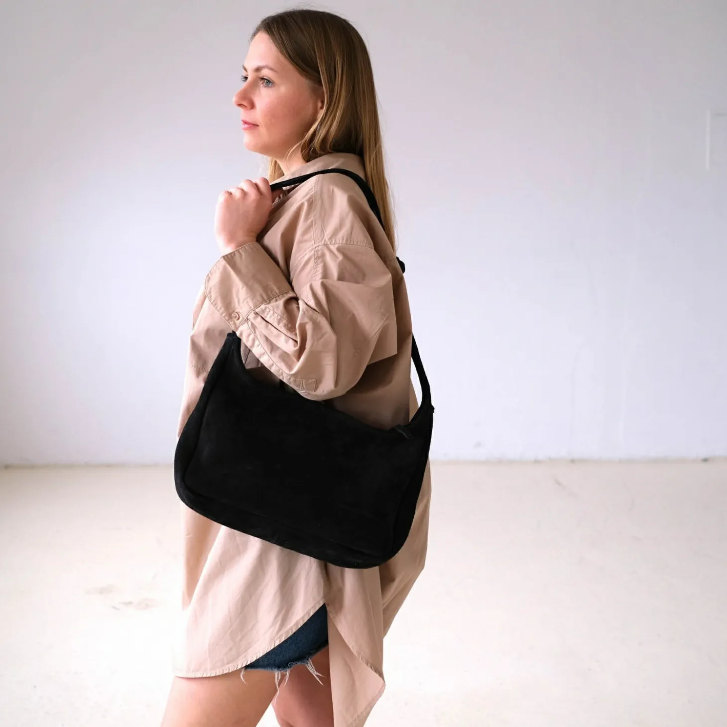 Beatrice Torebka M, Czarny Welur