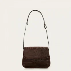 Doar Torebka M, Brazowy Wzor Krokodyla