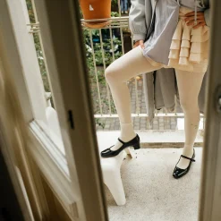 Dora Czółenka Na Niskim Obcasie, Czarny Polysk