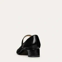 Dora Czółenka Na Niskim Obcasie, Czarny Polysk