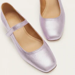 Dora Czółenka Na Niskim Obcasie, Metaliczny Rozowy