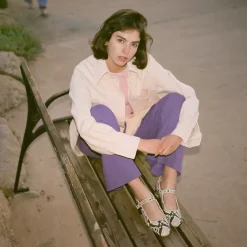 Dora Czółenka Na Niskim Obcasie, Zlamana Biel Wzor Pytona