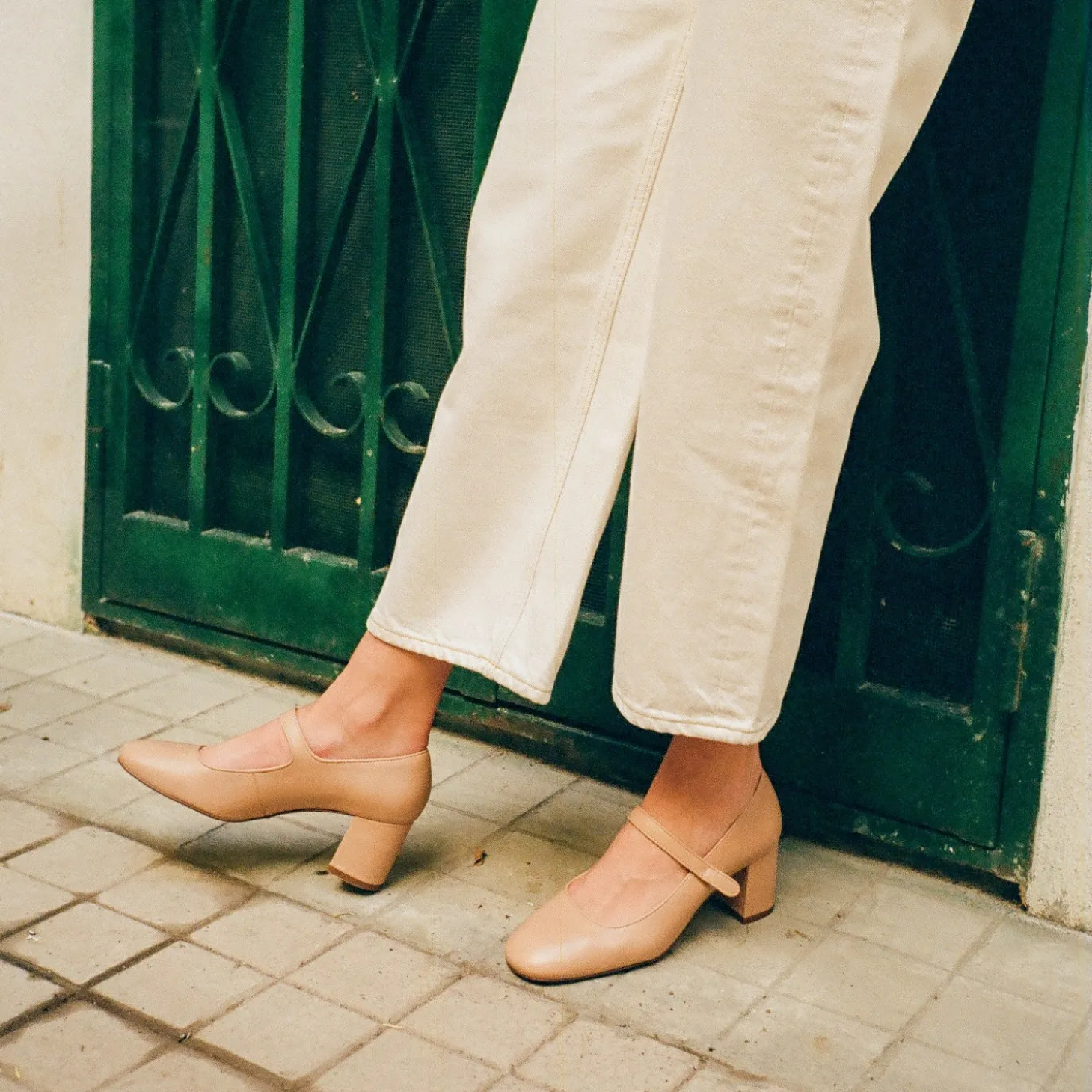 Dora Czółenka Na Wysokim Obcasie, Biszkoptowy