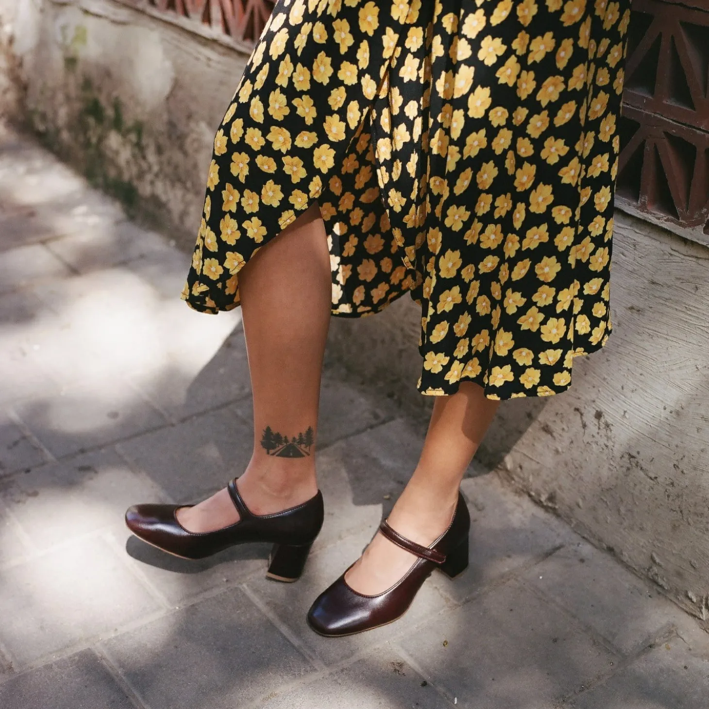 Dora Czółenka Na Wysokim Obcasie, Mahoniowy