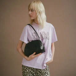 Hug Bag Torebka L, Czarny Wzor Krokodyla