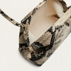 Hug Bag Torebka L, Zlamana Biel Wzor Pytona