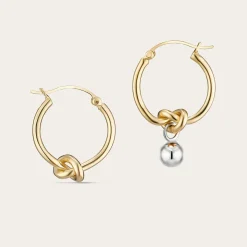 Kolczyki Kola Z Wezlem