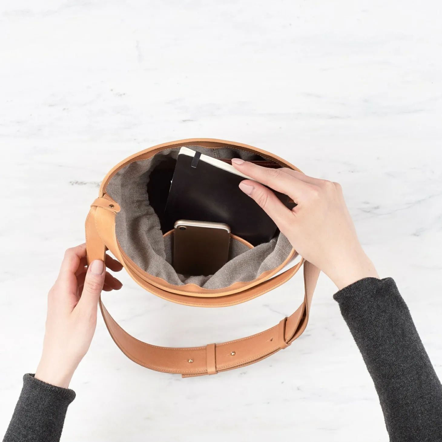 Kubelek Champagne Torebka, Naturalny