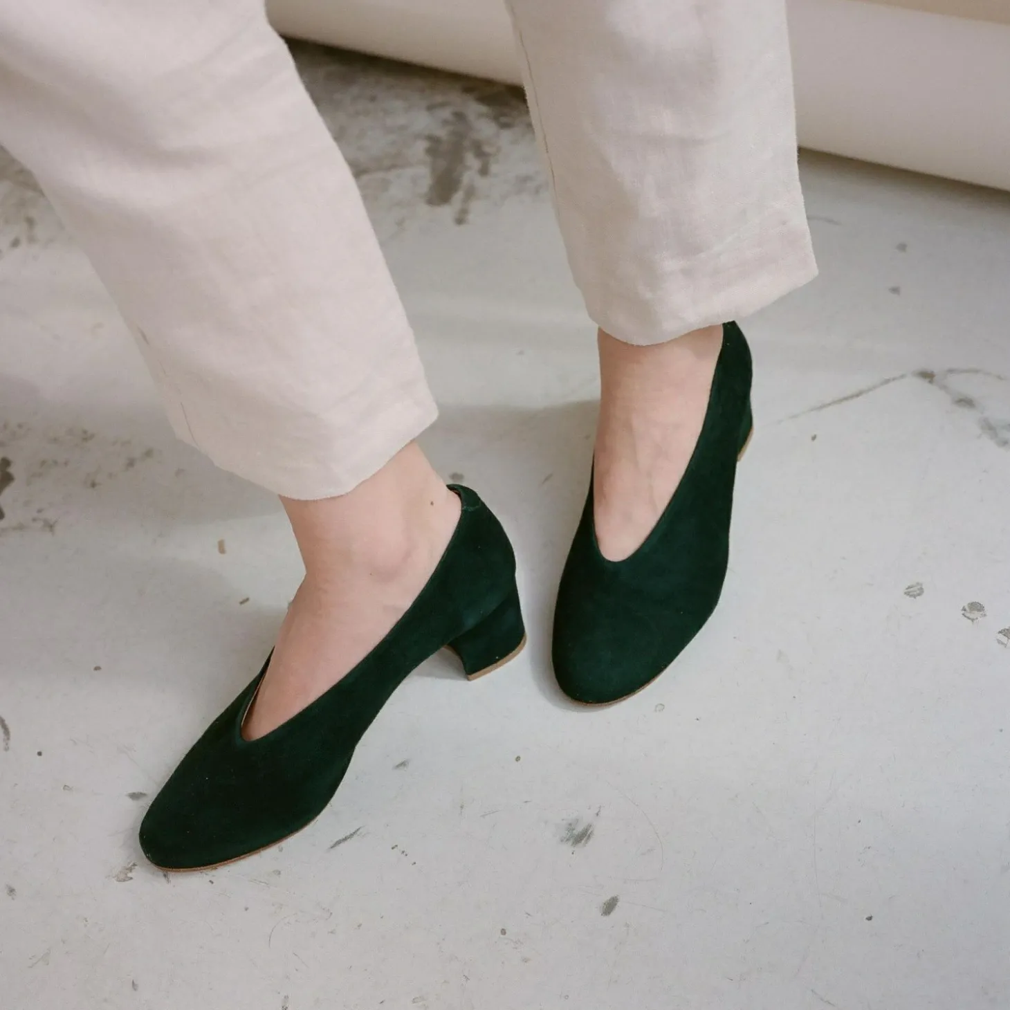 Leilot Czółenka, Zielony Zamsz