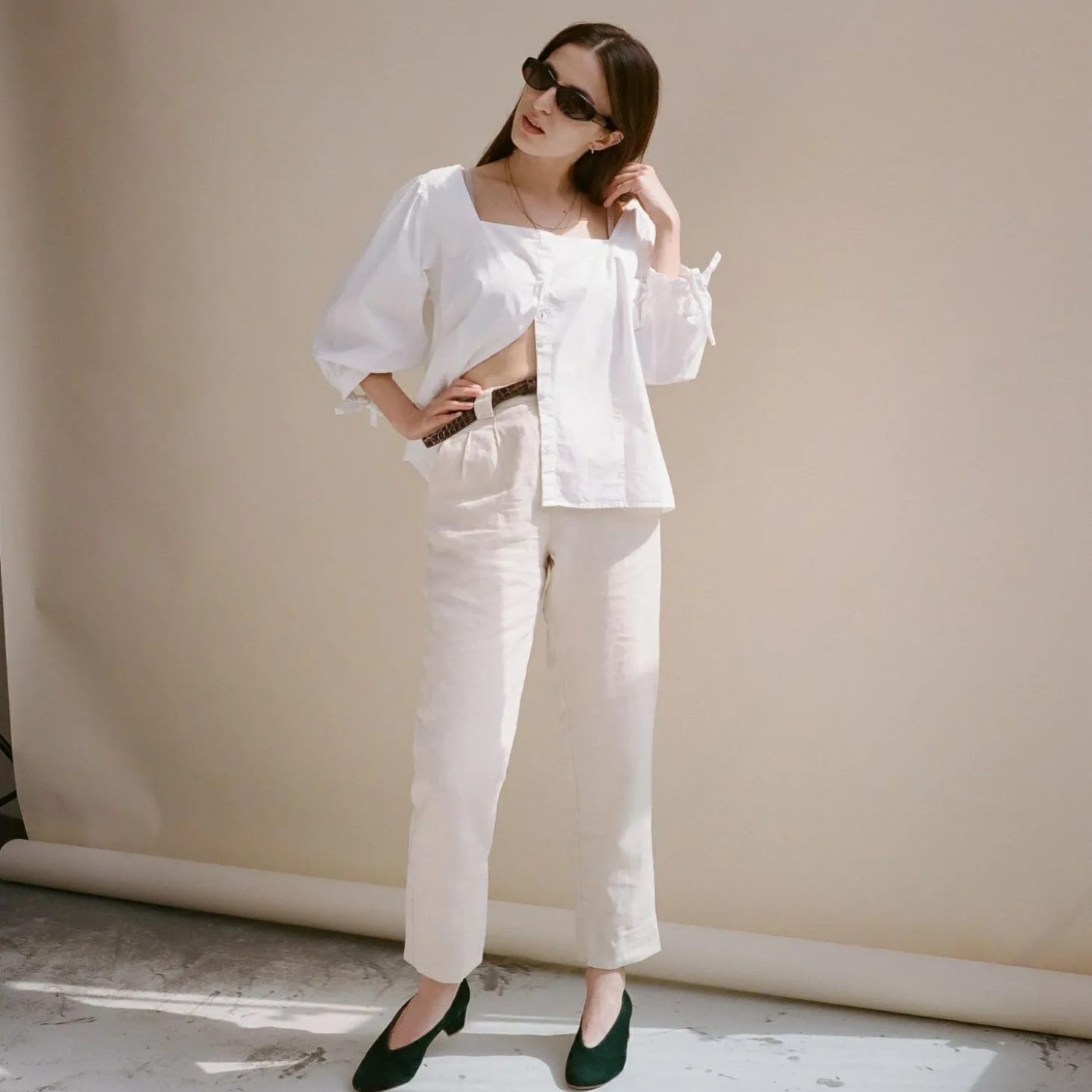 Leilot Czółenka, Zielony Zamsz