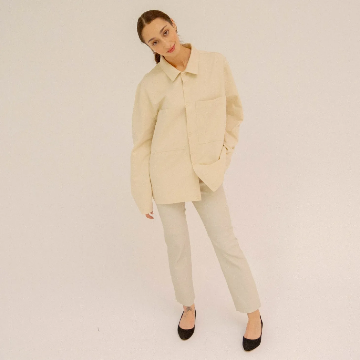 Migdal Czółenka Na Niskim Obcasie, Czarny Zamsz