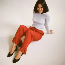 Migdal Czółenka Na Niskim Obcasie, Czarny Zamsz