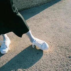 Novesta Star Master Sneakersy Damskie Vegan, Perlowy Z Czarna Nicia