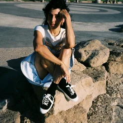 Novesta Star Master Sneakersy Damskie Vegan, Czarne Na Bialym