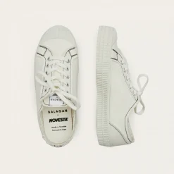 Novesta Star Master Sneakersy Meskie Vegan, Perlowy Z Czarna Nicia