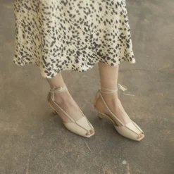 Patio Sandaly, Kremowy