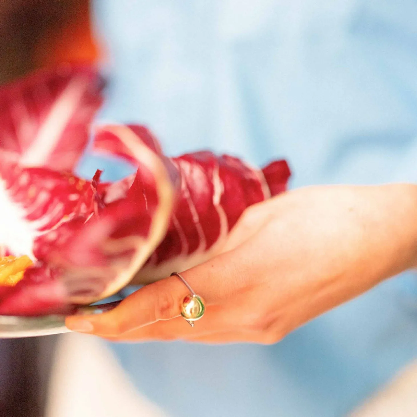 Pierscionek Z Duza Kulka