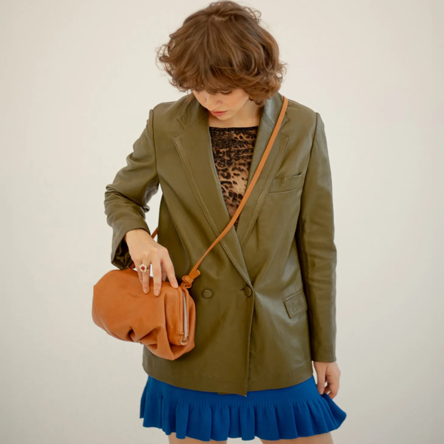 Plis Torebka, Karmelowy