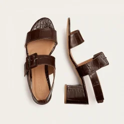 Rehava Sandaly, Brazowy Wzor Krokodyla