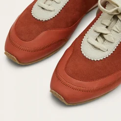 Ritza Sneakersy, Vintage Czerwony Nubuk