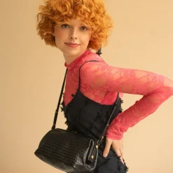 Rofe Torebka M, Plecionka Czarny