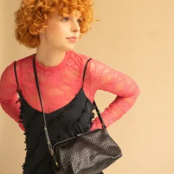 Rofe Torebka M, Plecionka Czarny