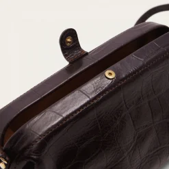 Rofe Torebka S, Brazowy Wzor Krokodyla
