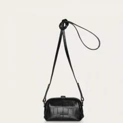 Rofe Torebka S, Czarny Wzor Krokodyla