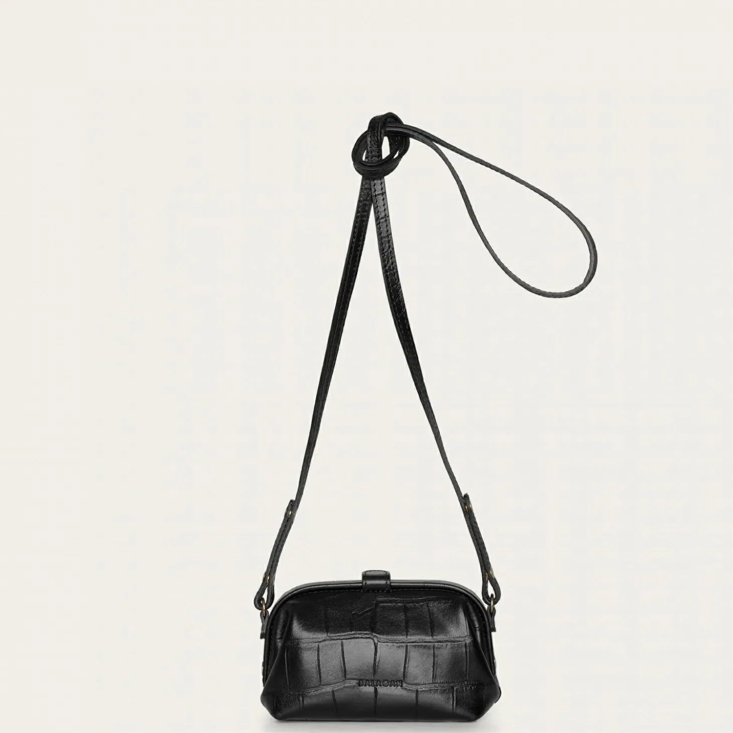 Rofe Torebka S, Czarny Wzor Krokodyla