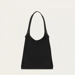 Sak Torebka L, Czarny Welur