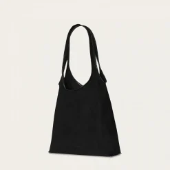 Sak Torebka L, Czarny Welur