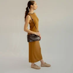 Suzanne Torebka M, Brazowy Wzor Krokodyla