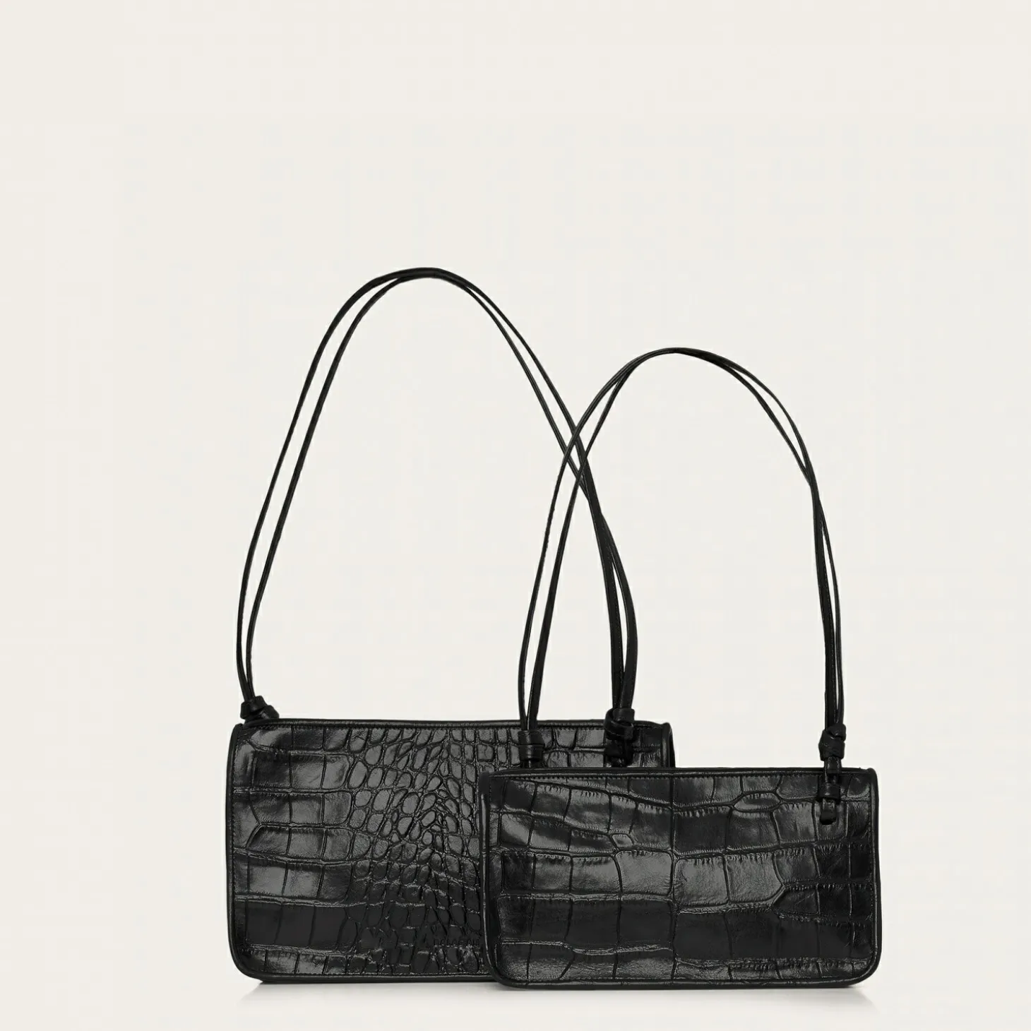 Suzanne Torebka M, Czarny Wzor Krokodyla