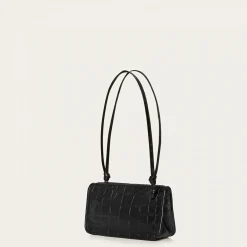 Suzanne Torebka S, Czarny Wzor Krokodyla