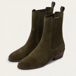 Ukaf Botki, Oliwkowy Zielony Welur